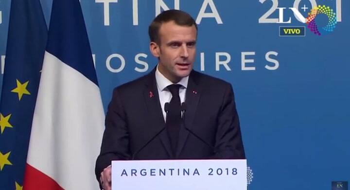Macron responde a las manifestaciones en Francia