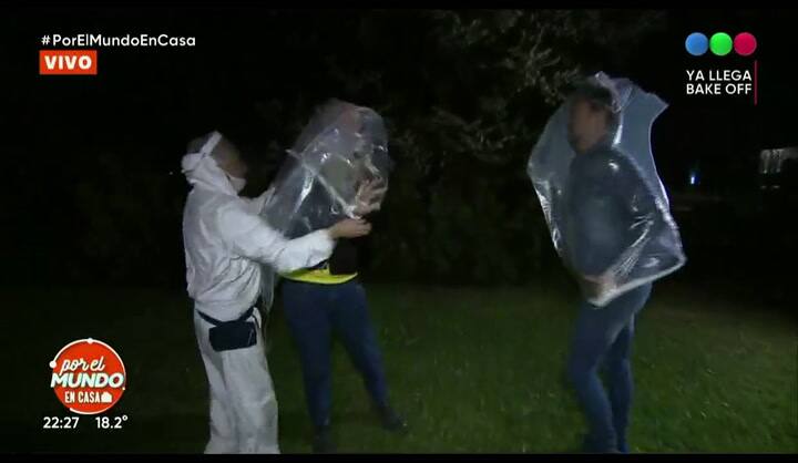 Marley en la casa de Lizy Tagliani - Fuente: Telefé