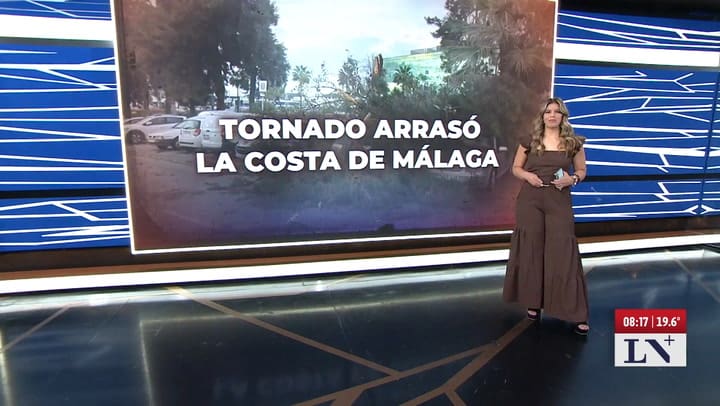 LN+: Tornado arraso la costa de Malaga