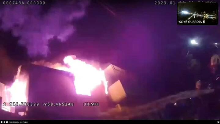 Incendio en un edificio de Villa Ortúzar