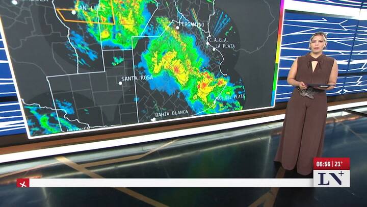 A que hora llega la tormenta al AMBA