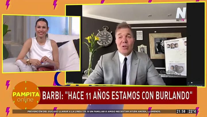 Barby Franco y Fernando Burlando hablaron de su “cuarto rojo”