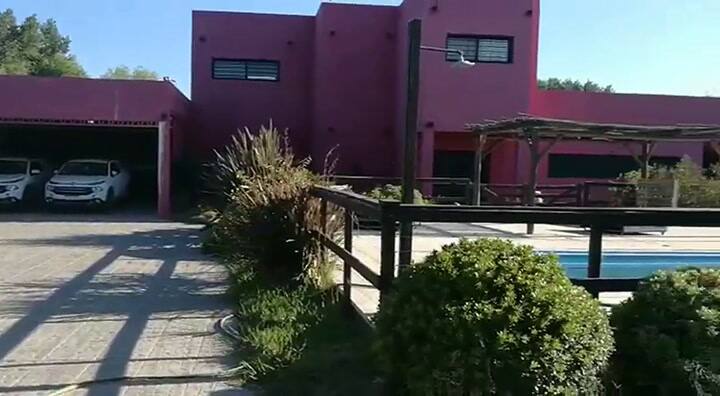 La propiedad allanada por la Policía