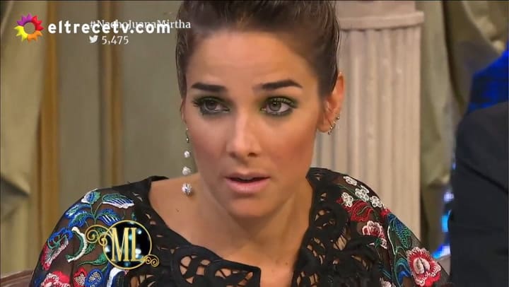 Juana y Nacho Viale en la Mesa de Mirtha en el 2016 - Fuente: eltrece