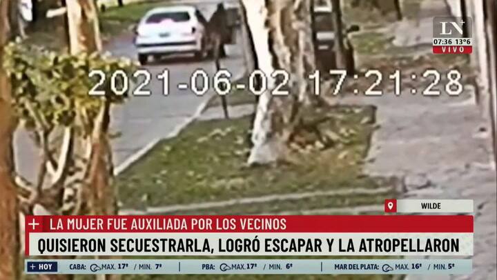 Quisieron secuestrarla, logró escapar y la atropellaron