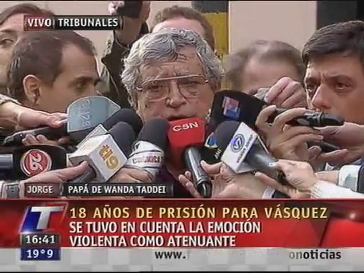 El padre de Wanda Taddei opinó sobre el fallo (TN)