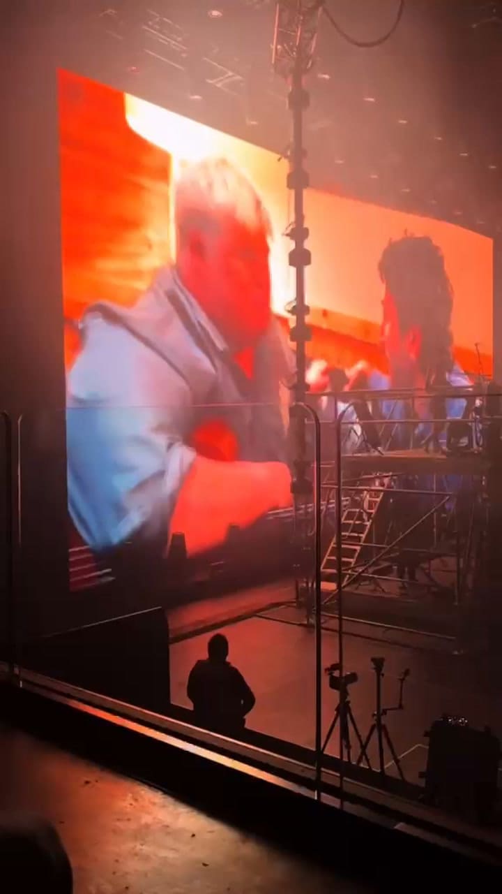 Alonso sorprendió en el escenario junto a Sebastián Yatra (Video: Lucía Falotiche)