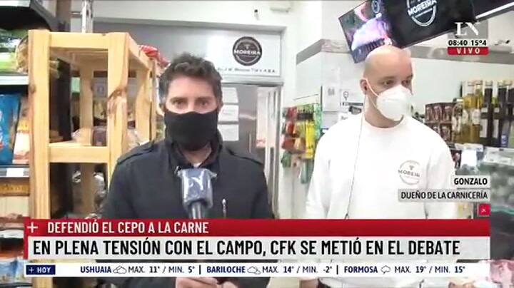 “No se puede sostener”: habló el carnicero que viralizó Cristina Kirchner y apuntó contra el cepo a la carne