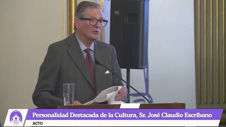 Agradecimiento del Sr. José Claudio Escribano a los asistentes y a los diputados