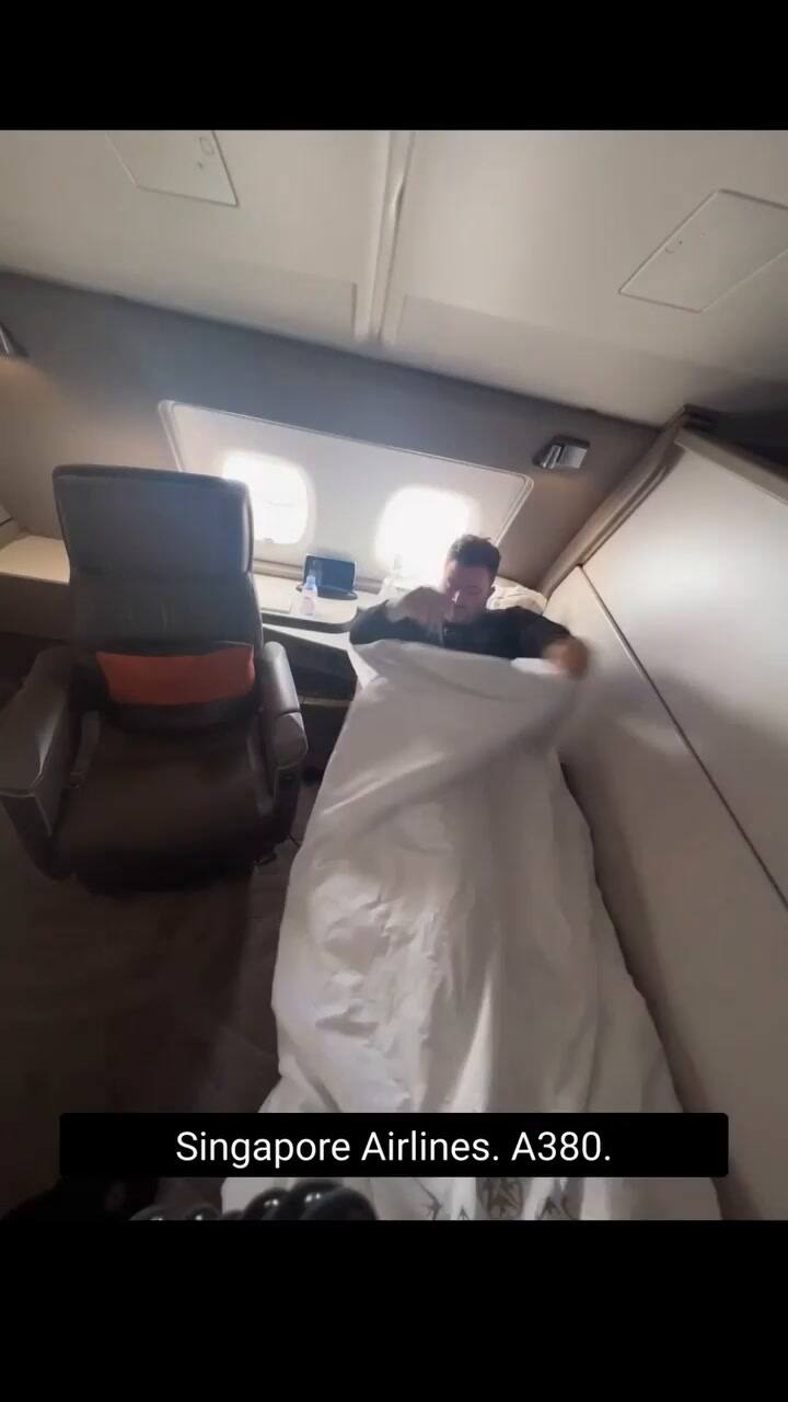 Mostró el top 3 de primeras clases en vuelos comerciales y maravilló a todos