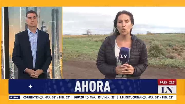 Fuerte temporal en Nueve de Julio, La Pampa y Bragado