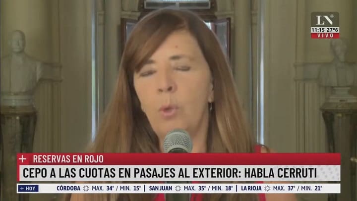 Sin cuotas para viajar al extranjero: 'es una medida específica y momentánea'