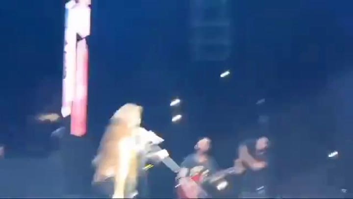 Ana Tamagno canta con Milei en el Luna Park