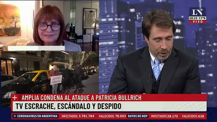 Patricia Bullrich habló sobre el escrache que le armó anoche el periodista de C5N