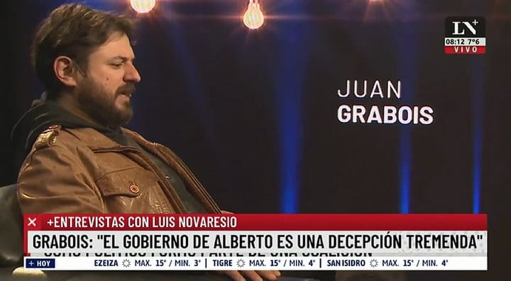 Grabois: 'El gobierno de Alberto es una decepción tremenda'