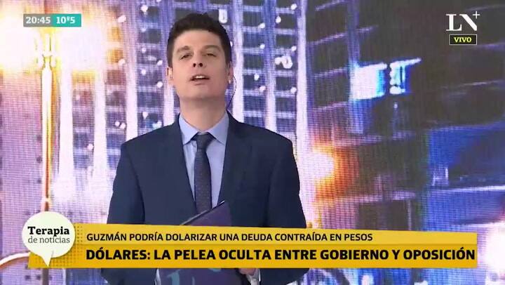 Cheque en blanco: Guzmán podría dolarizar una deuda en pesos