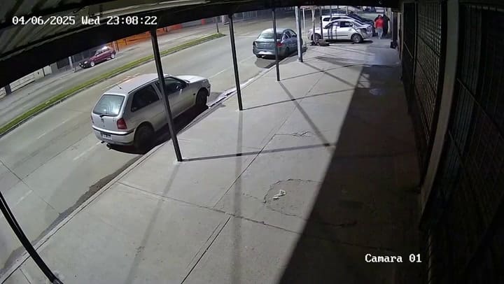 El momento del tiroteo donde balearon a Thiago Correa