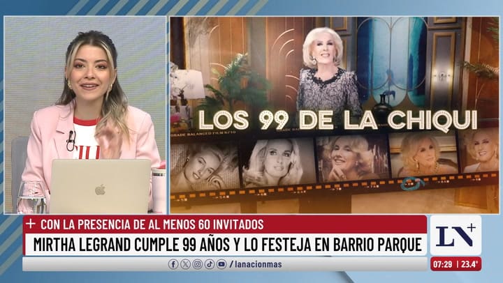 Mirtha Legrand cumple 99 anos