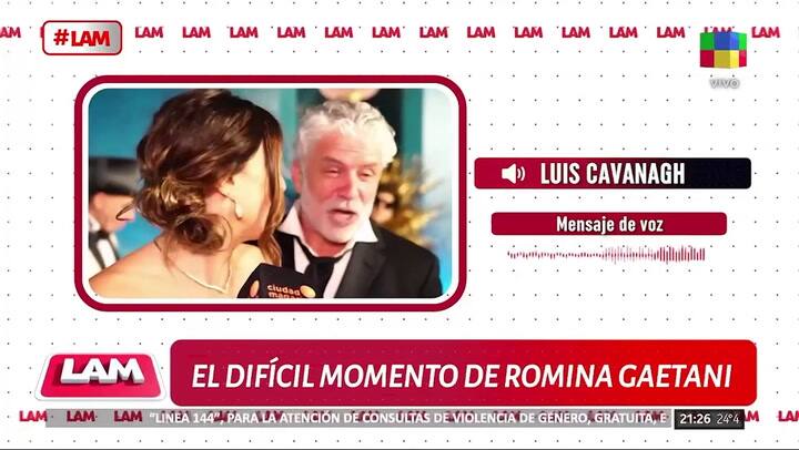 El audio del exnovio de Romina Gaetani
