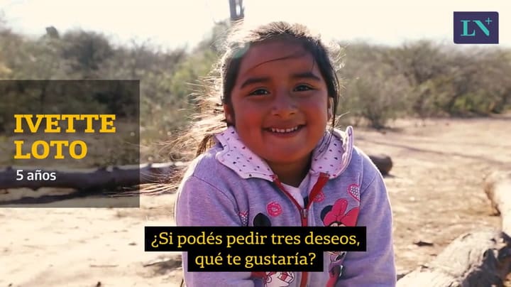 Ivette tiene 5 años y sueña con terminar la escuela