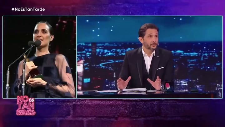 Julieta Díaz y el uso particular que le da a las estatuillas del Martín Fierro