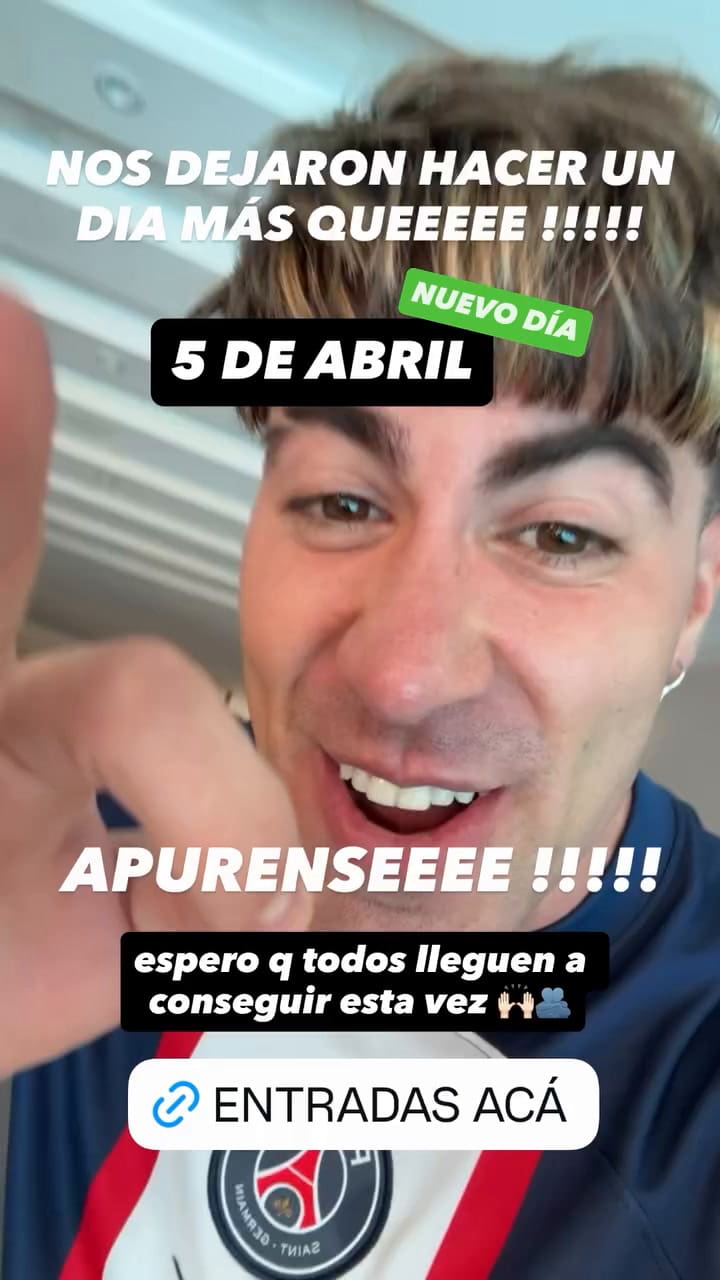 Alejo Igoa hará tres fechas en el Movistar Arena