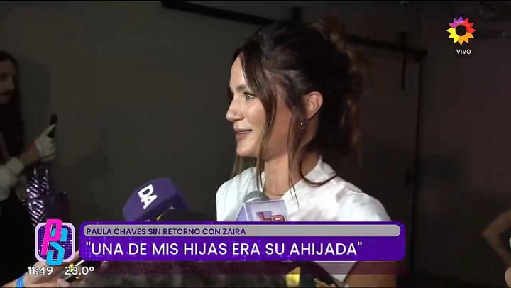 Paula Chaves confirmó que Zaira Nara dejó de ser la madrina de su hija