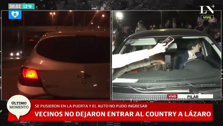 Huevazos a los abogados de Lázaro Báez al intentar ingresar al country