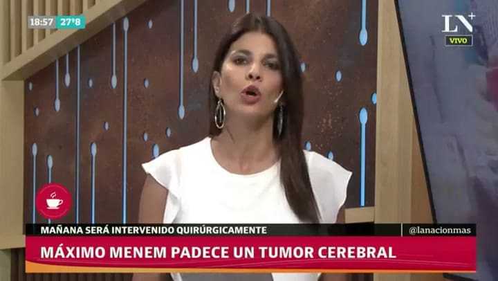 Máximo Menem padece un tumor cerebral