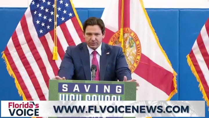 Ron DeSantis criticó la decisión de cerrar la temporada de pesca del pargo rojo