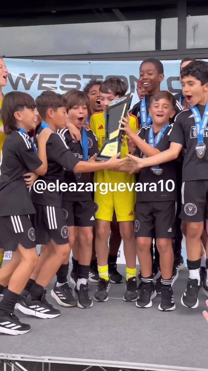 Thiago Messi, campeón con la academia de Inter Miami