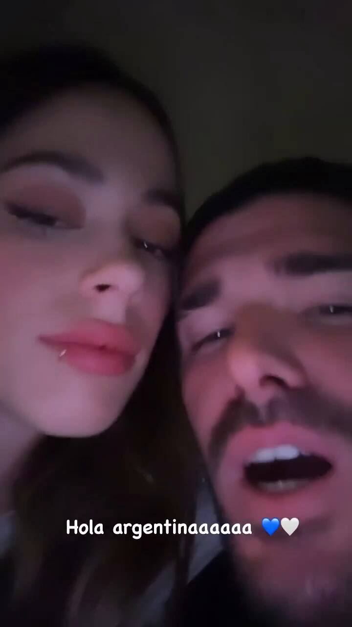 Rodrigo De Paul compartió un video con Tini Stoessel tras su regreso a la Argentina