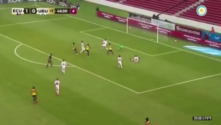 Gol de Michael Estrada: Ecuador 2 - 0 Uruguay - Fuente: TV Pública