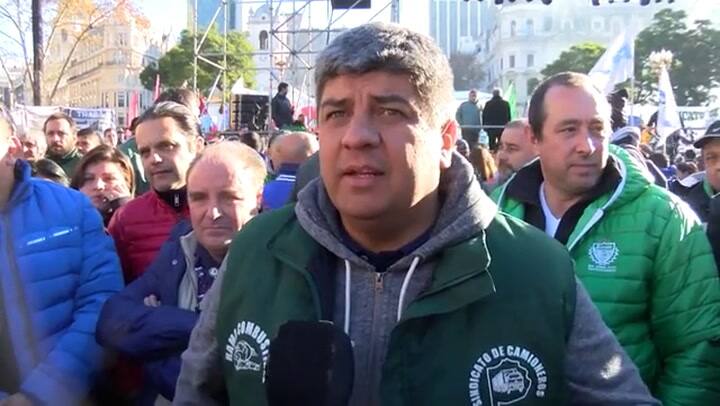 Pablo Moyano: 'El paro de camioneros fue acatado por el 100% de los trabajadores' - Fuente: Télam