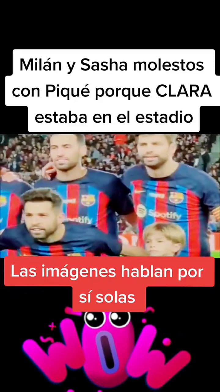 Los hijos de Shakira y Piqué lo acompañaron a su retiro