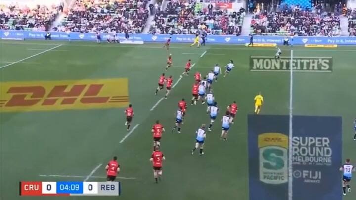 El partido de Matera ante Melbourne Rebels