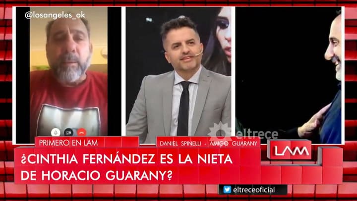 Critican a Cinthia Fernández por decir que es nieta de Horacio Guarany - Fuente: eltrece