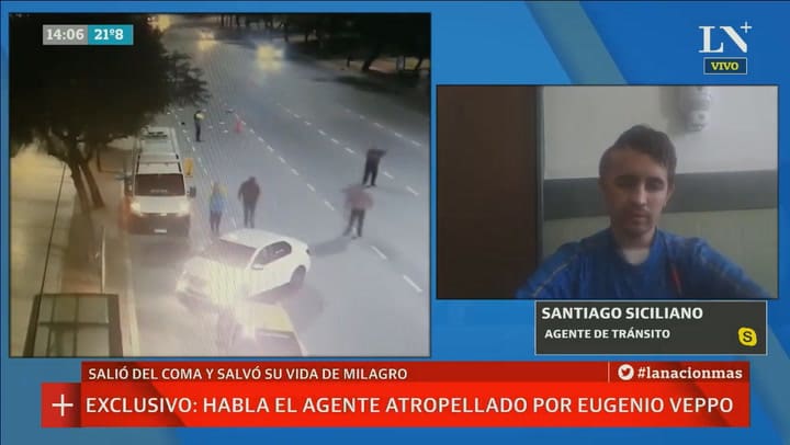 Habla el agente atropellado por Eugenio Veppo