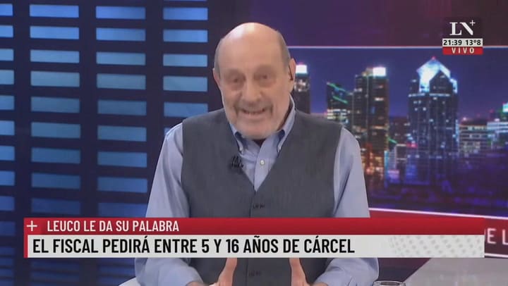 Cristina acorralada por el fiscal. Leuco le da su palabra