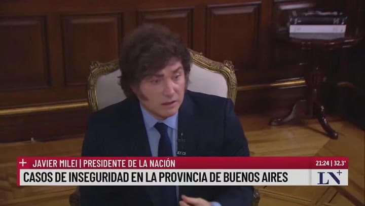 Milei: "Yo lo avisé, Kicillof es un inútil"