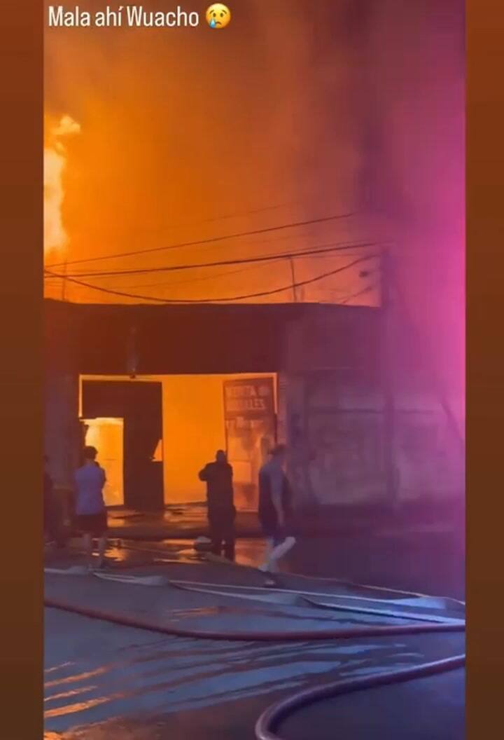 Vídeo do incêndio