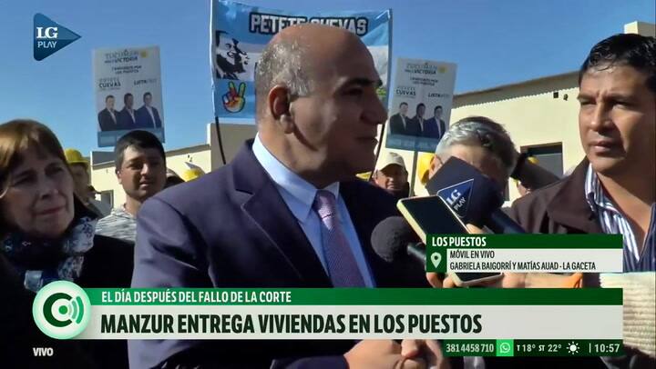 Juan Manzur dijo que no bajará su candidatura y le restó importancia al fallo de la Corte Suprema