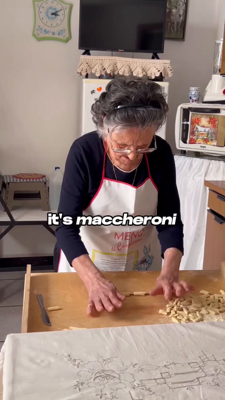 Francesca de 90 años muestra cómo es su “Maritati”