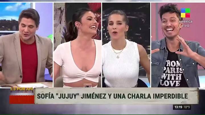 Los extraños regalos que espera Jujuy Giménez de los hombres. - Fuente: América