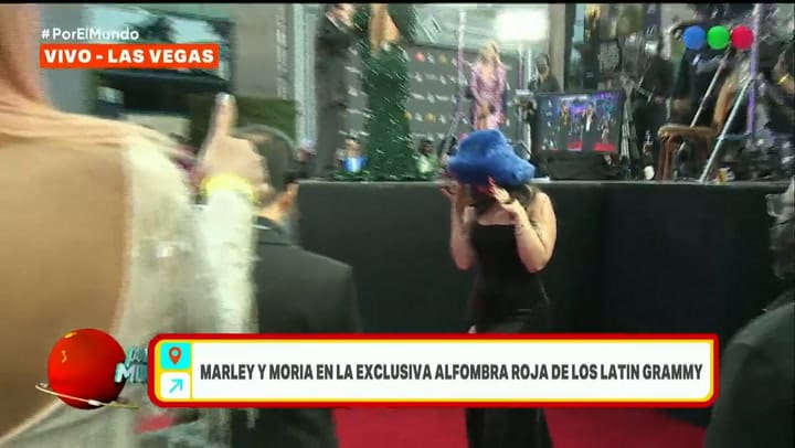 Así fue el encuentro entre Moria Casán y Nathy Peluso en los Latin Grammy