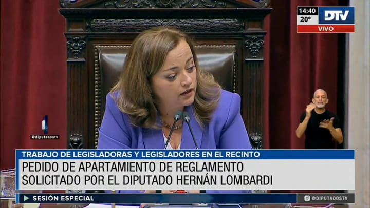 Cruce entre Cecilia Moreau y Hernán Lombardi en Diputados