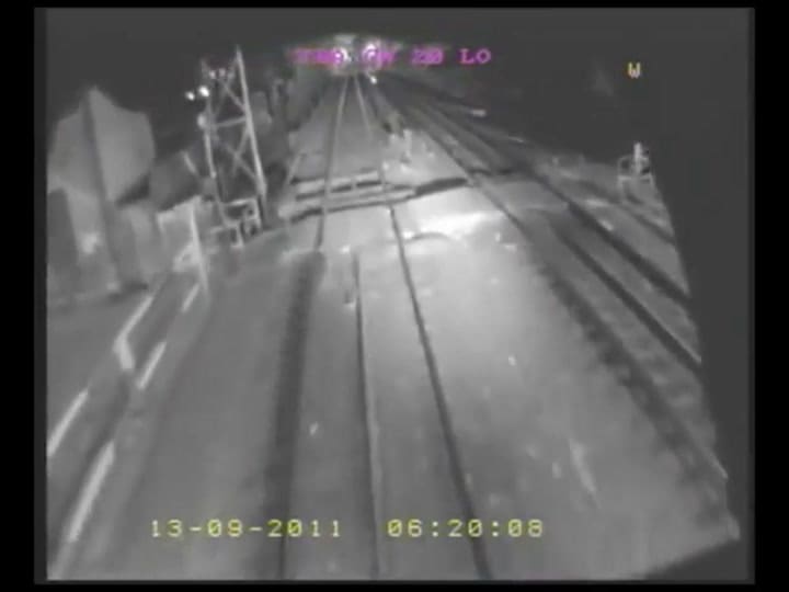 Otro video del fatal choque ferroviario