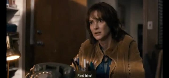 Winona Ryder en la primera temporada de Stranger Things