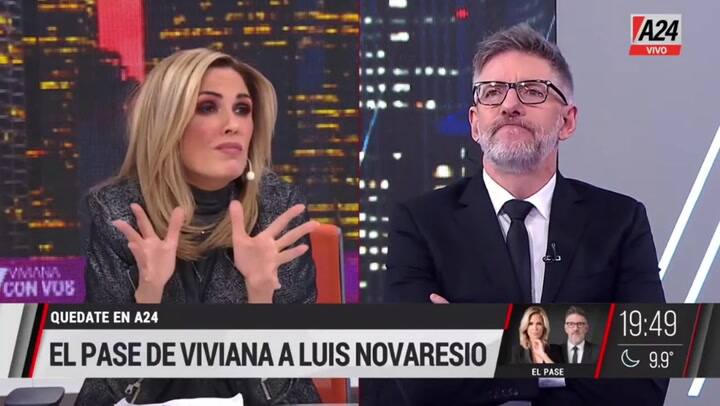 El pase entre Viviana Canosa y Luis Novaresio