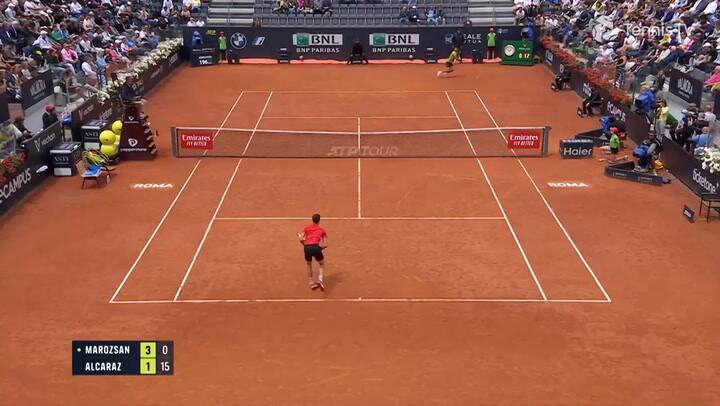 Fabian Marozsan vs. Carlos Alcaraz- Roma 2023